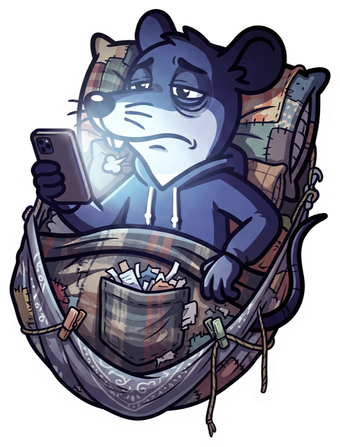 ScrollRat scrolling in bed
